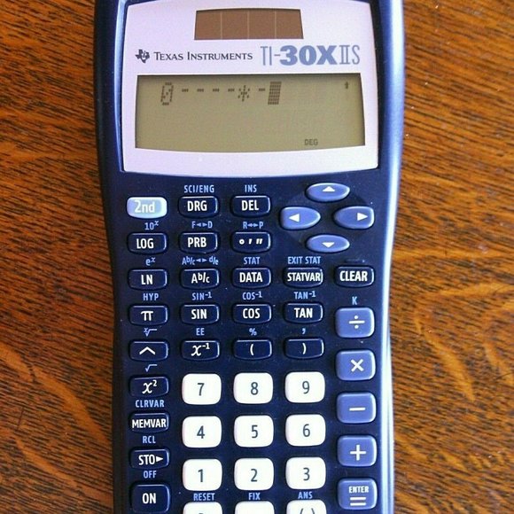 Calculator Solar Texas Instruments Math Scientific 2-Line TI-30X IIS Black Desk - Picture 8 of 16